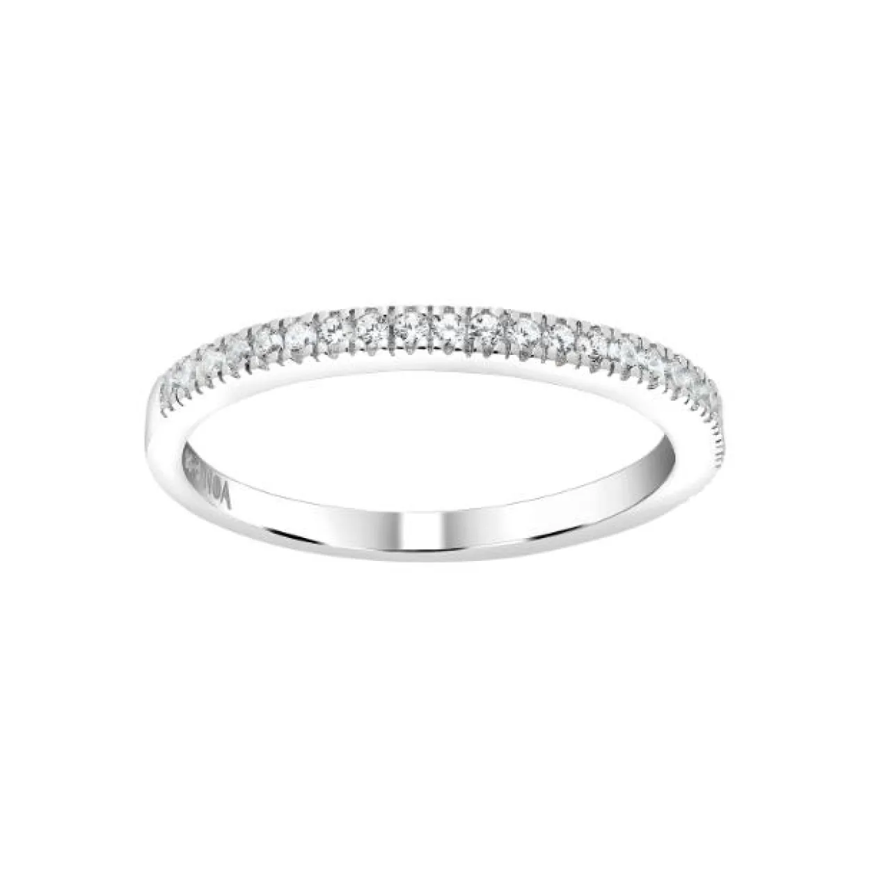 JOANLI NOR ADINANOR RING SØLV EN RÆKKE MED ZIRKONIA - 104504009