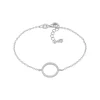 JOANLI NOR ANNANOR ARMBÅND SØLV CIRKEL MED ZIRKONIA - 80450110900