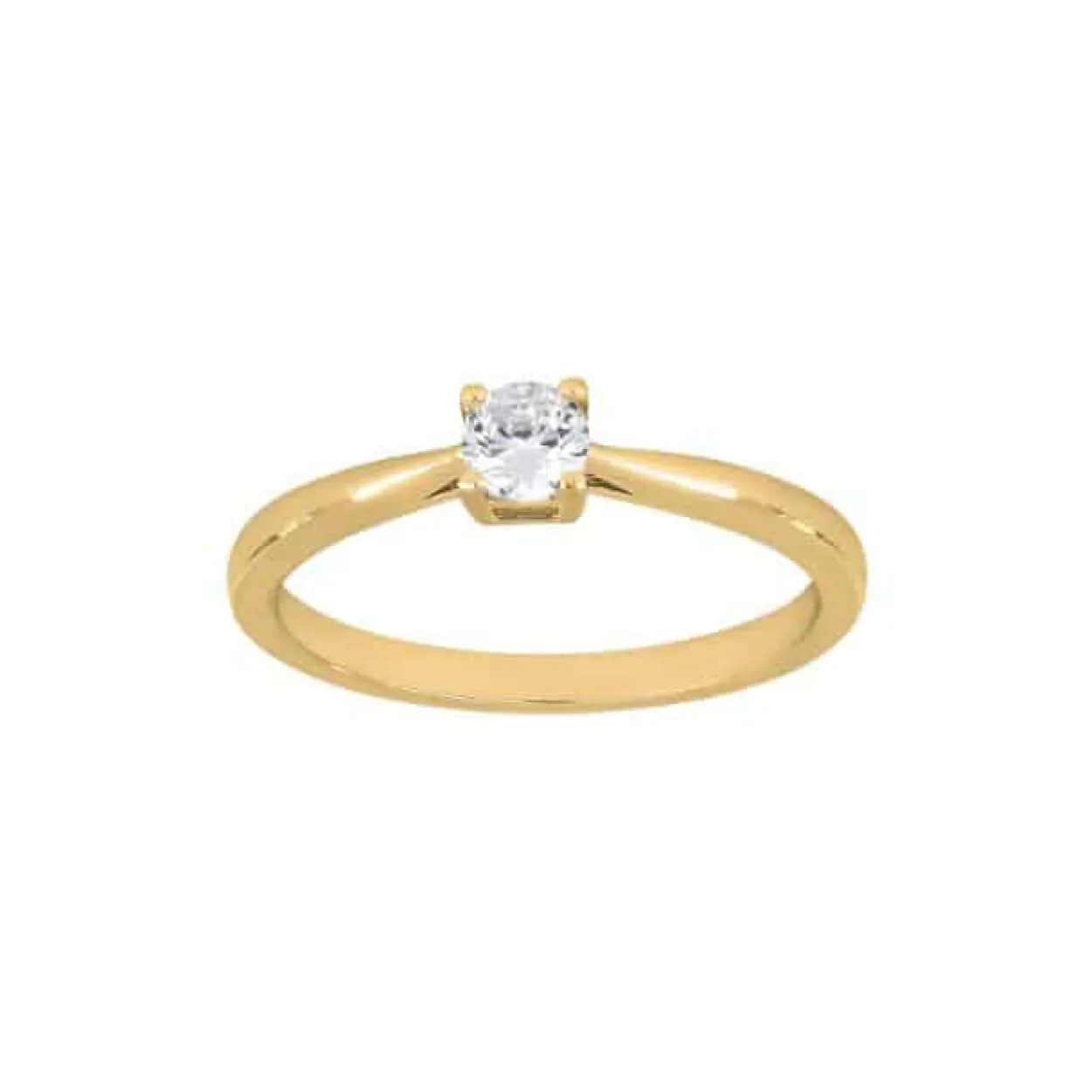JOANLI NOR HEGENOR RING 4MM SØLV FORGYLDT - 104510459