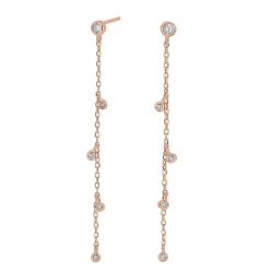 JOANLI NOR ØRERINGE ROSA FORGYLDT SØLV GIANOR - 345 262-4