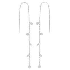 JOANLI NOR SØLV ØRERINGE GWENNOR 13 CM LANGE - 30452570900