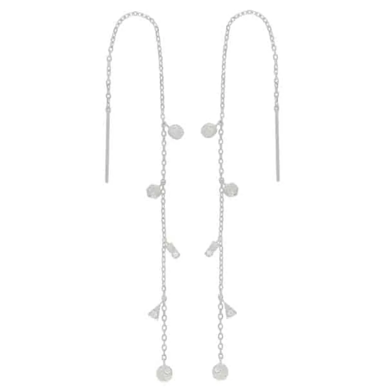 JOANLI NOR SØLV ØRERINGE GWENNOR 13 CM LANGE - 30452570900
