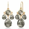 JULIE SANDLAU OLIVIA CHANDELIER FORGYLDT SØLV MED SMOKEY KRYSTALLER – HKS777GDSMCR