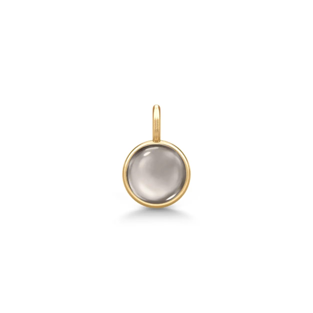 JULIE SANDLAU PRIME MINI VEDHÆNG FORGYLDT SØLV SMOKEY KRYSTAL – PD374GDSMCR