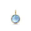 JULIE SANDLAU PRIME PENDANT GOLD ICE BLUE SØLV FORGYLDT - PD19GDIBCR