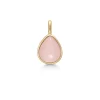 JULIE SANDLAU VEDHÆNG SØLV FORGYLDT PALOMA MILKY ROSE - PD309GDMLROCR