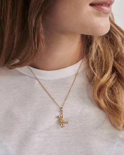 KAY BOJESEN JEWELRY ABE HALSKÆDE FORGYLDT SØLV MED KÆDE - KBJ-1