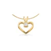 KLEOPATRA VEDHÆNG HJERTE I 14 KARAT GULD MED BRILLANT - 2125,20