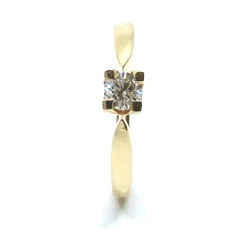 14 KT. GULD EVA RING MED BRILLANT 0,25 CT. W/SI