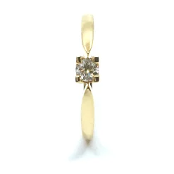 14 KT. GULD EVA RING MED BRILLANT 0,15 CT. W/SI