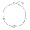 LUND COPENHAGEN ARMBÅND MED TRO HÅB KÆRLIGHED SØLV 7,5+5 MM - 9015053-H