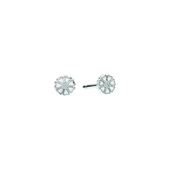 LUND COPENHAGEN MARGUERIT ØRESTIK HVID MIKRO 5 MM - 909050-4-H