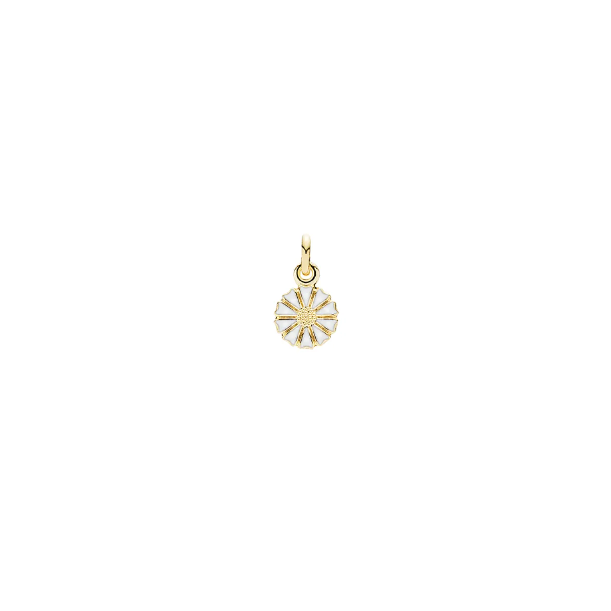 LUND COPENHAGEN MARGUERIT VEDHÆNG 7,5 MM SØLV FORGYLDT - 908075-M