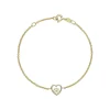 LUND COPENHAGEN MARGURIET FORGYLDT ARMBÅND HJERTE 5 MM - 90124919-M