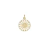 LUND COPENHAGEN MARGURIT VEDHÆNG 18 MM SØLV FORGYLDT - 908018-M