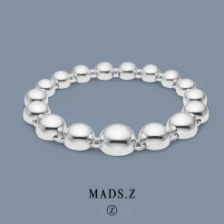 MADS Z BIGGEST BALL ARMBÅND SØLV MED KUGLER - 2150077