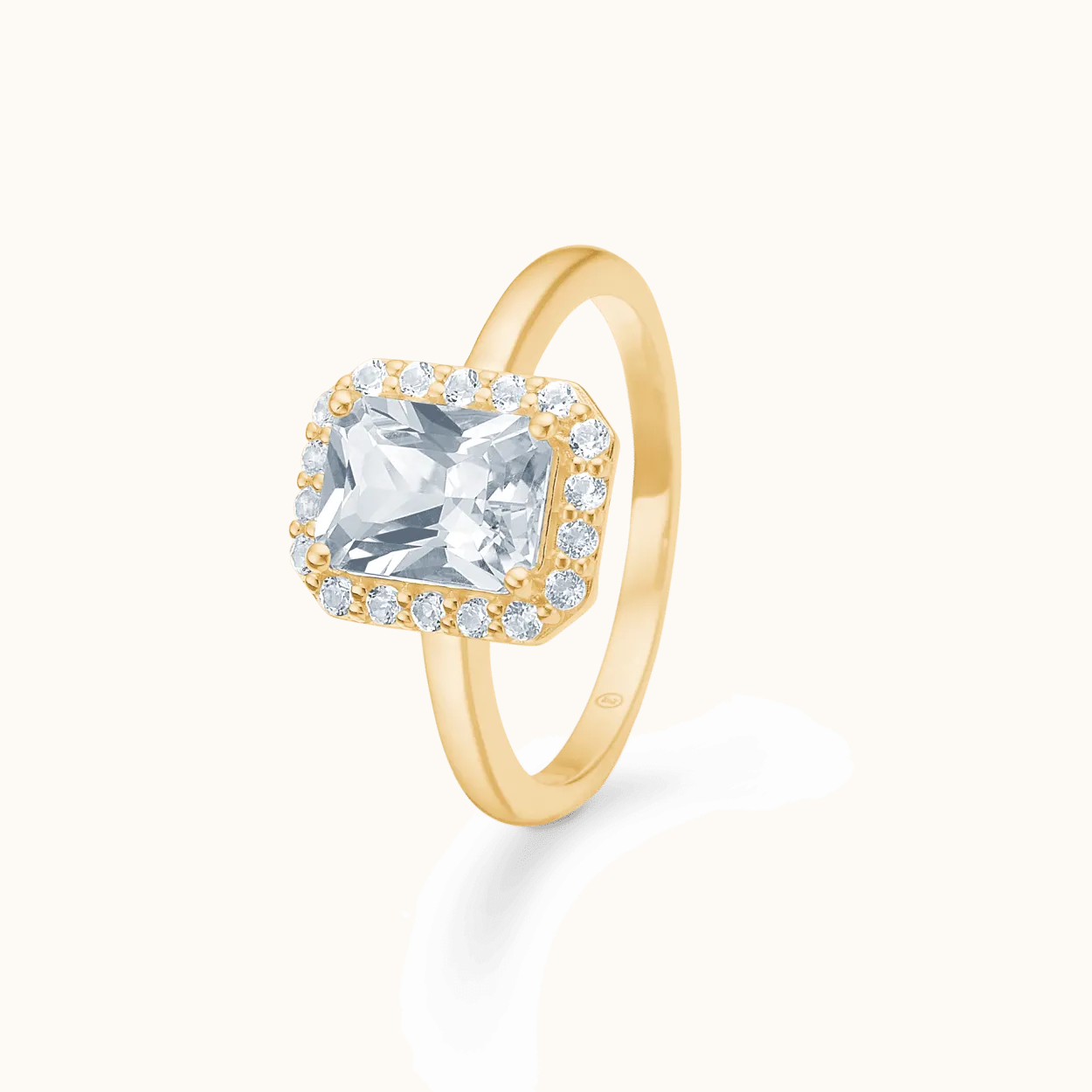 MADS Z CELESTIAL BY MEDINA 8 KARAT GULD RING MED TOPAS - 3346900