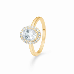 MADS Z CELESTIAL BY MEDINA 8 KARAT GULD RING MED TOPAS - 3346901