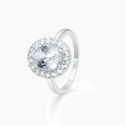 MADS Z CELESTIAL BY MEDINA RING I SØLV MED MED HVID TOPAS - 3146901