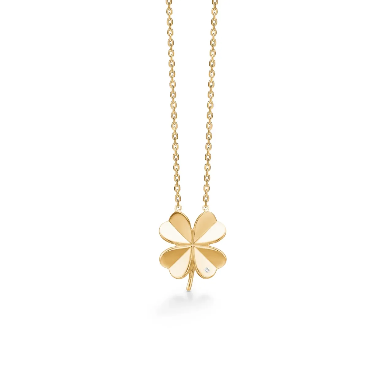 MADS Z CLOVER HALSKÆDE 8 KARAT GULD - 3327102
