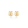 MADS Z CLOVER ØRERINGE 8 KARAT MED ZIRKONIA - 3317102