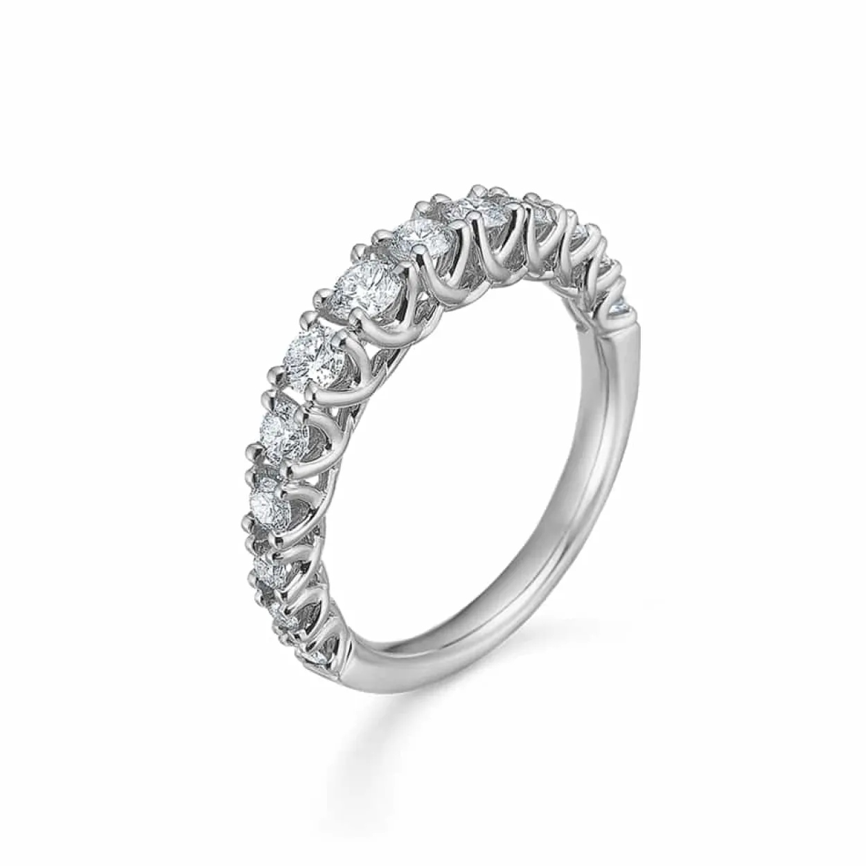 MADS Z CROWN PRINCESS RING 14 KARAT HVIDGULD MED BRILLANTER 0,75 CARAT - 1641975