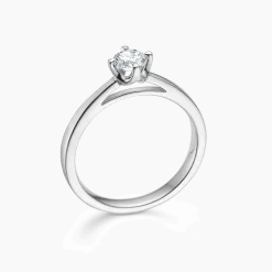 MADS Z CROWN RING 14 KARAT HVIDGULD MED 0,34 CARAT BRILLANT - 1641634