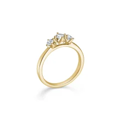 MADS Z CROWN TRINITY RING 14 KARAT GULD MED 0,34 CARAT BRILLANTER - 1541734