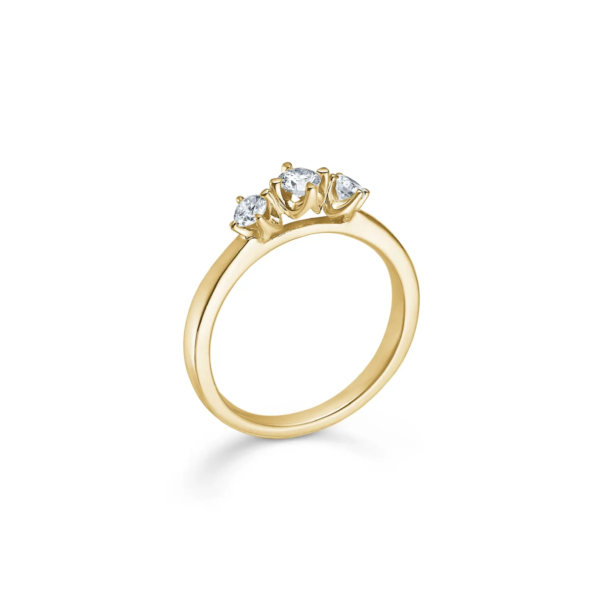 MADS Z CROWN TRINITY RING 14 KARAT GULD MED 0,34 CARAT BRILLANTER - 1541734