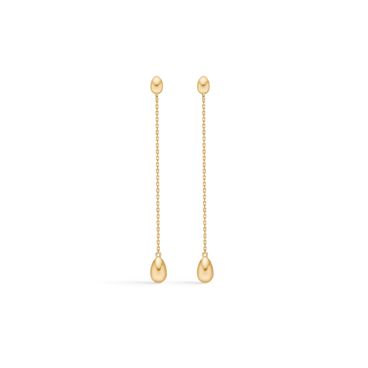 MADS Z DANGLING ELLIPSE 14 KARAT GULD ØRERINGE - 1510029