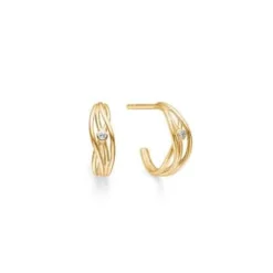 MADS Z DIAMOND NEST ØRERINGE 14 KARAT GULD MED BRILLANT - 1511095