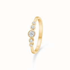 MADS Z DIAMOND POETRY RING I 14 KARAT GULD MED BRILLANTER - 1541180