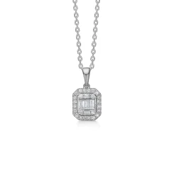 MADS Z ELISABETH VEDHÆNG 14 KARAT HVIDGULD MED BRILLANTER 0,18 CARAT - 1631031