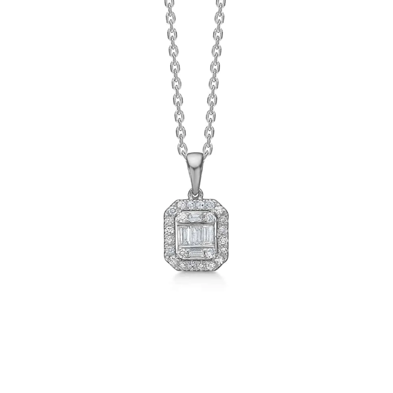 MADS Z ELISABETH VEDHÆNG 14 KARAT HVIDGULD MED BRILLANTER 0,18 CARAT - 1631031