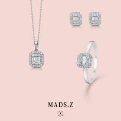 MADS Z ELISABETH VEDHÆNG 14 KARAT HVIDGULD MED BRILLANTER 0,18 CARAT - 1631031