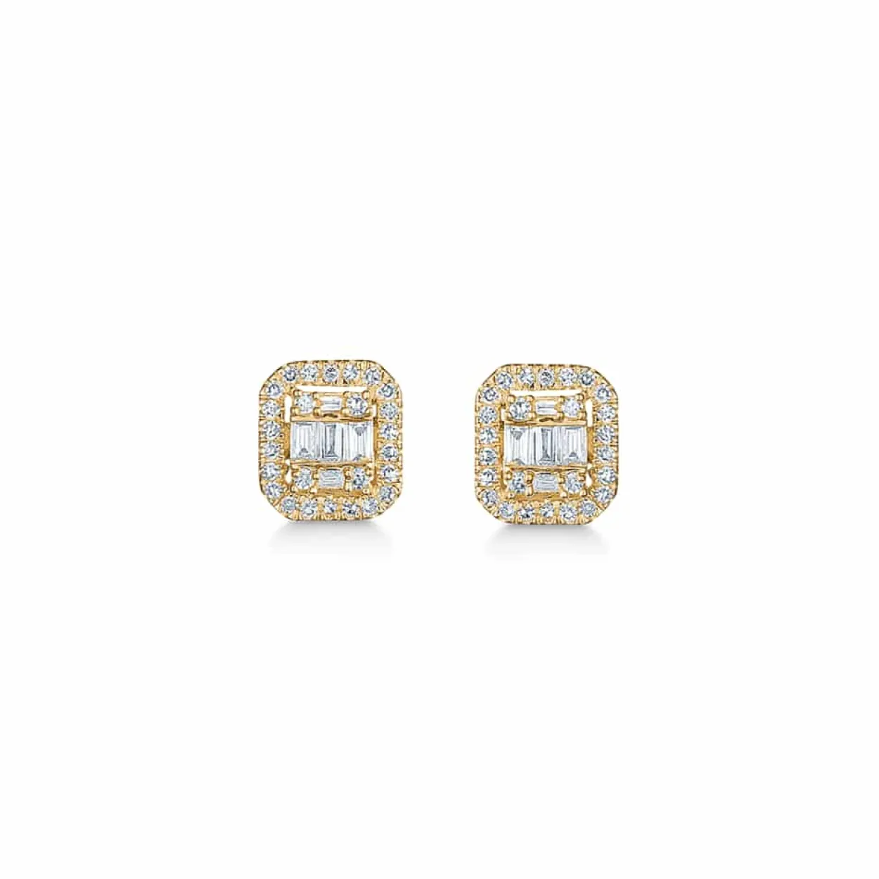 MADS Z ELIZABETH ØRERINGE 14 KARAT GULD MED DIAMANTER 0,18 CARAT - 1511030