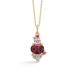 MADS Z FOUR SEASONS AUTUMN 14 KARAT VEDHÆNG MED ÆDELSTEN OG DIAMANT - 1536032