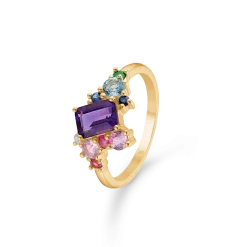 MADS Z FOUR SEASON SUMMER 14 KARAT GULDRING MED ÆDELSTEN - 1546030