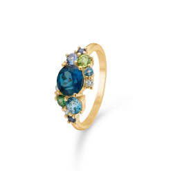 MADS Z FOUR SEASON WINTER 14 KARAT GULD RING MED ÆDELSTEN OG DIAMANT - 1546031