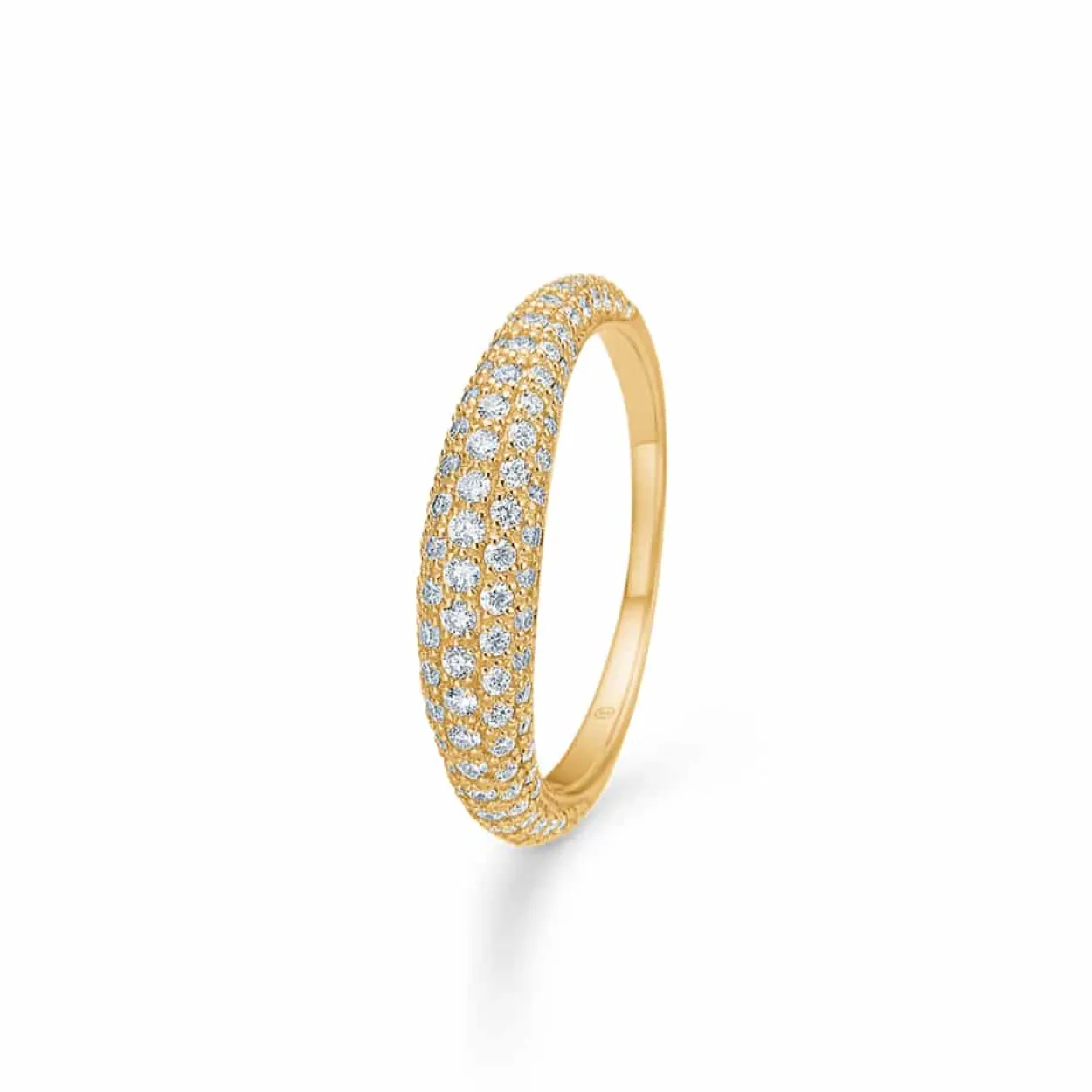 MADS Z HALF MOON 14 KARAT GULD RING MED BRILLANTER PÅ 0,60 CARAT - 1541091