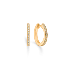 MADS Z 14 KARAT ØRERINGE POETRY HOOP MED BRILLANTER 0,16 CARAT - 1511036