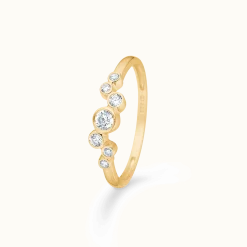 MADS Z LUCY RING I 8 KARAT GULD MED ZIRKONIA - 3347035