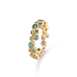 MADS Z LUXURY 14 KARAT GULD RING MED ÆDELSTEN - 1544064