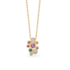 MADS Z LUXURY RAINBOW 14 KARAT GULD HALSKÆDE RAINBOW - 1534062