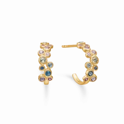 MADS Z LUXURY RAINBOW PETIT 14 KARAT GULD ØRERINGE - 1514067