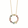 MADS Z LUXURY RAINBOW PETIT 14 KARAT GULD HALSKÆDE - 1534066