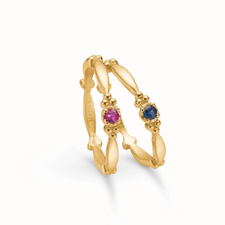 MADS Z POETRY XO RING 14 KARAT GULD MED RUBIN - 1544082