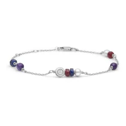 MADS Z SCATTERED TEARS ARMBÅND SØLV MED ÆGTE STEN - 2156088