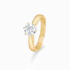 MADS Z SOLITAIRE RING I 8 KARAT GULD MED ZIRKONIA - 3347003