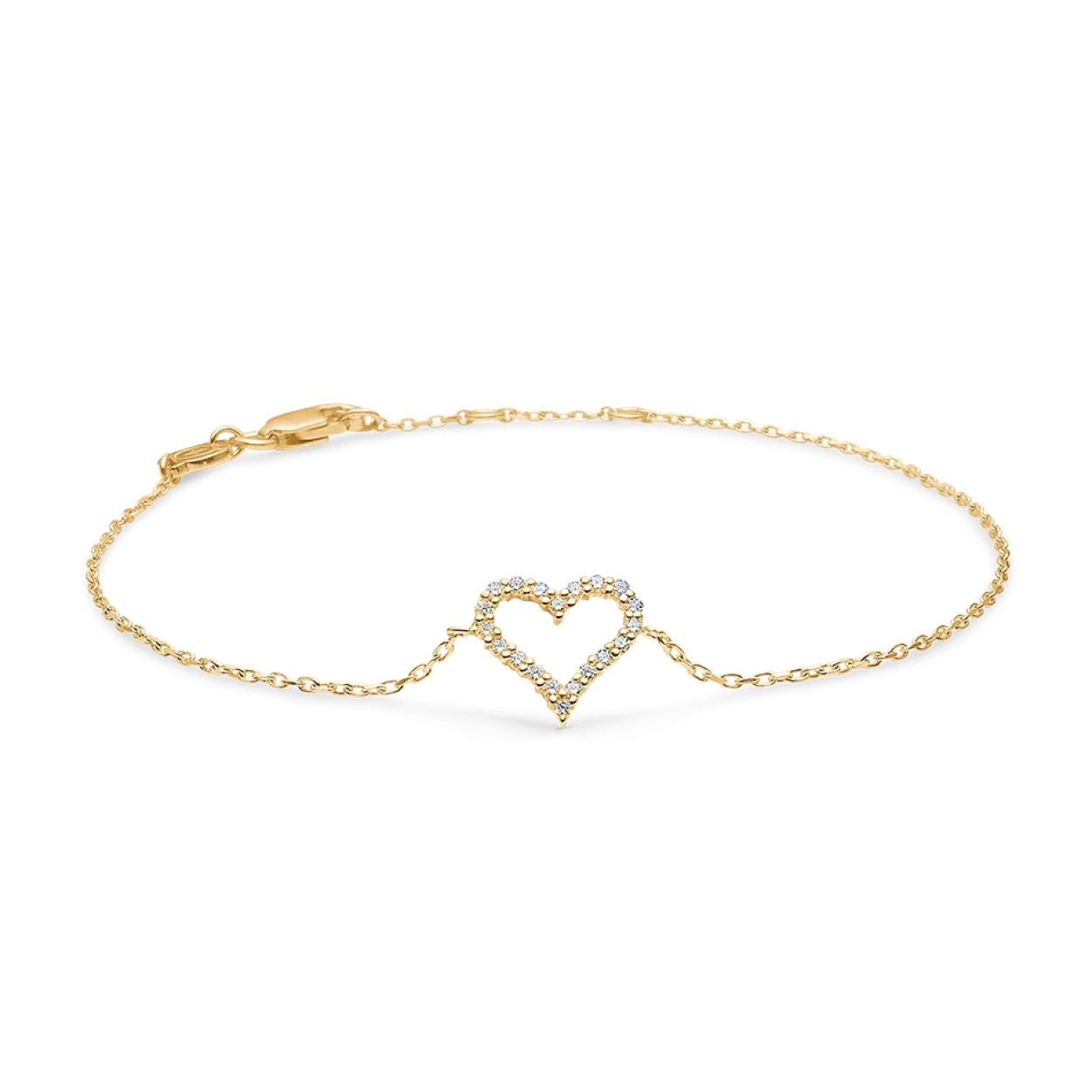 MADS Z TENDER HEART 14 KARAT GULD ARMBÅND MED DIAMANTER 0,12 W/SI - 1551312